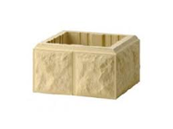 PILIER BOSSELE 40X40X17 BEIGE